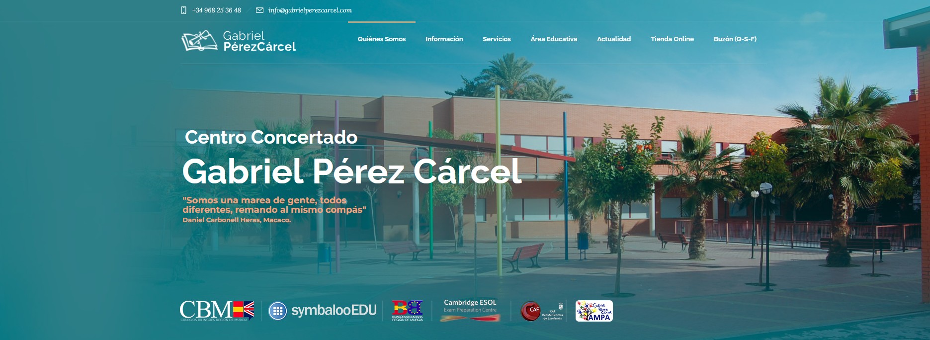 Isla Cloud Solutions asume el hosting profesional y la administración avanzada de la web del Colegio CFI Gabriel Pérez Cárcel